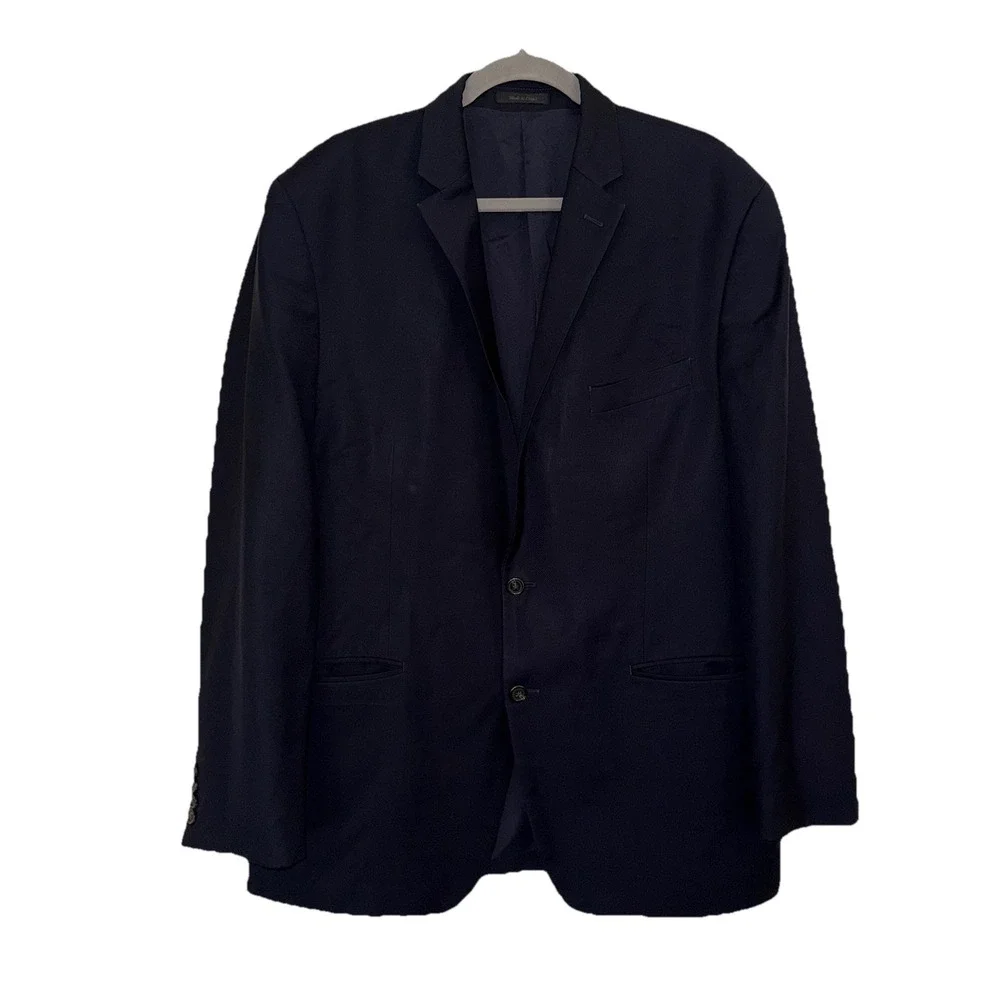 Ralph Lauren Men's 33L Blue 100% Wool 2-Button Blazer Suit Jacket Sport Coat